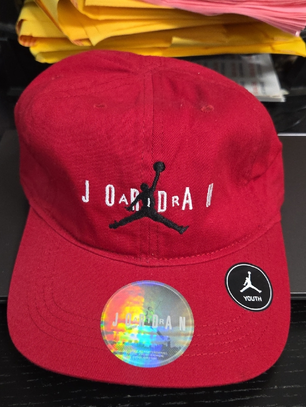 Jordan Red Youth Jumpman Embroidered Cap